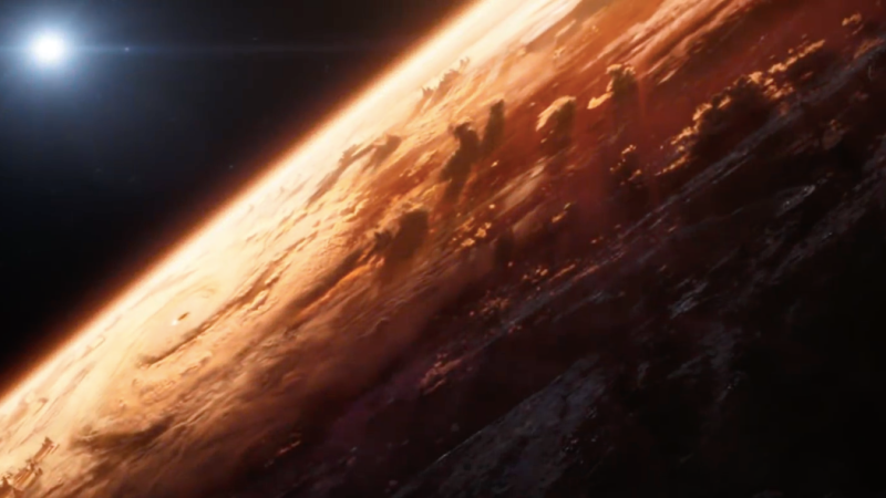 Titan, the homeworld of Thanos, as seen in Avengers: Infinity War.